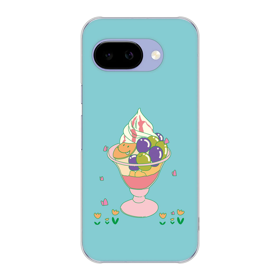 Google Pixel 9a 高画質仕上げ 背面印刷 ハードケーススイーツイラスト