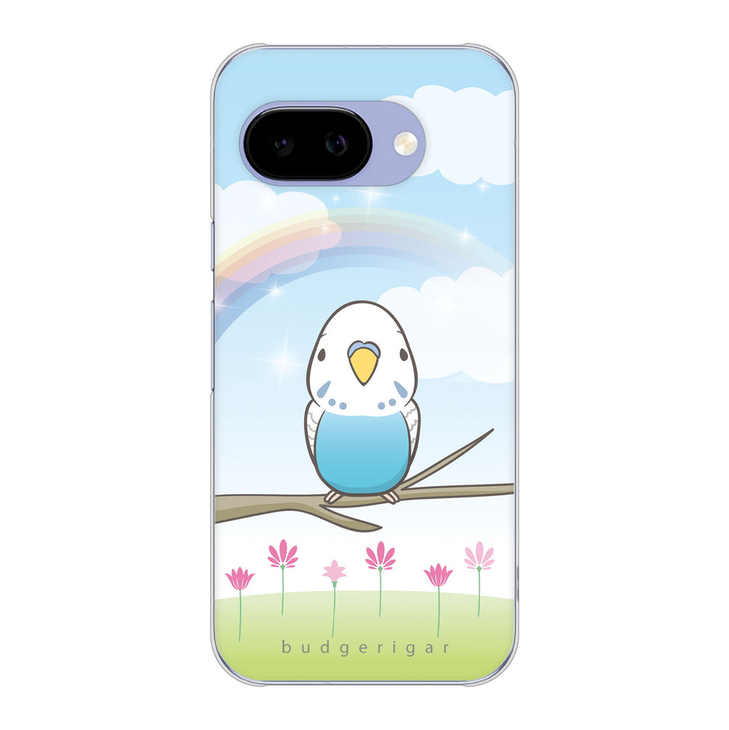 Google Pixel 9a 高画質仕上げ 背面印刷 ハードケースセキセイインコ