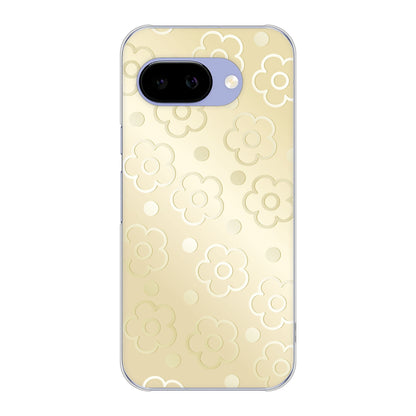 Google Pixel 9a 高画質仕上げ 背面印刷 ハードケースエンボス風デイジーシンプル
