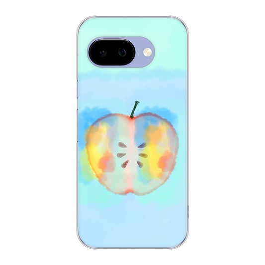 Google Pixel 9a 高画質仕上げ 背面印刷 ハードケース 【YJ181 りんご 水彩181】