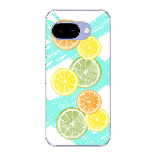 Google Pixel 9a 高画質仕上げ 背面印刷 ハードケース 【YJ183 オレンジライム】