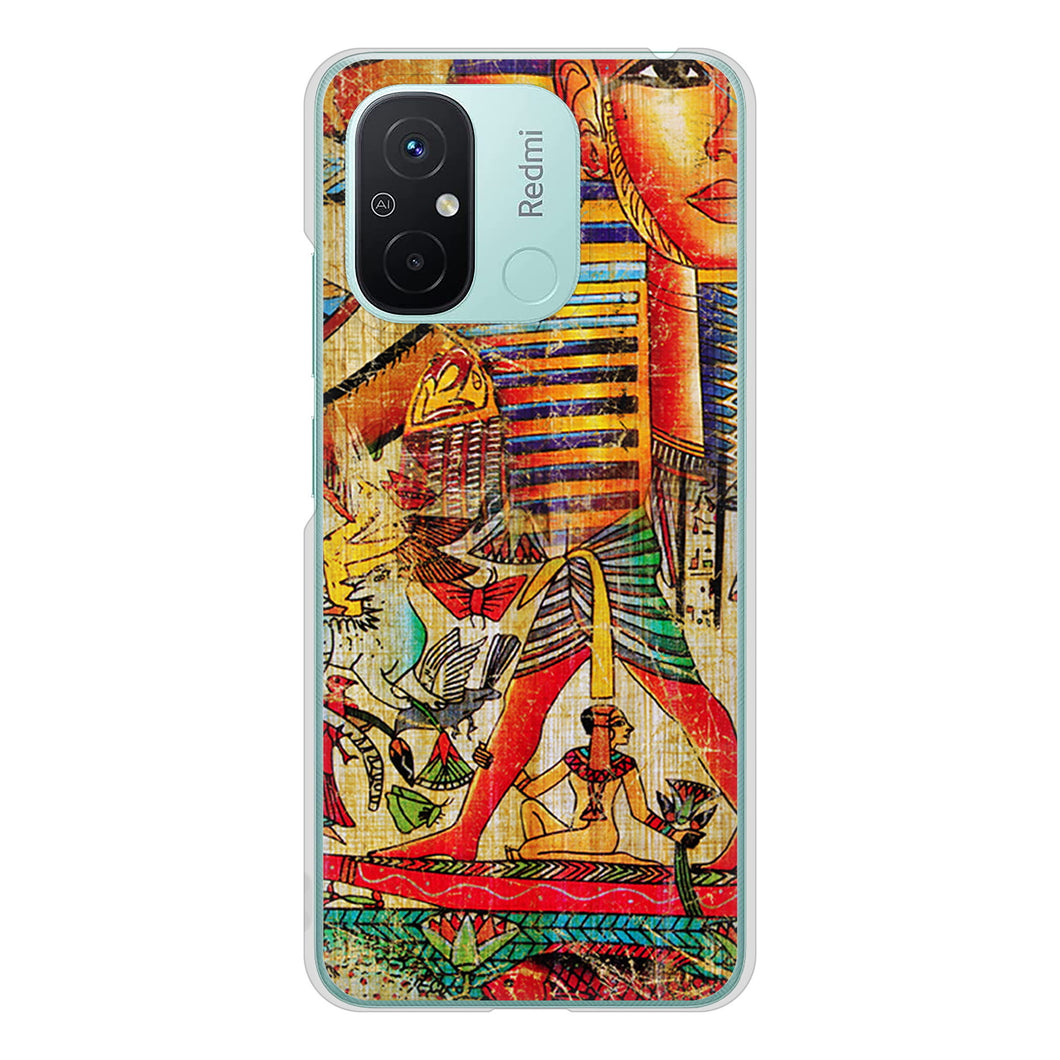 Xiaomi Redmi 12C 高画質仕上げ 背面印刷 ハードケース 【329 ナイル ツタンカーメン】
