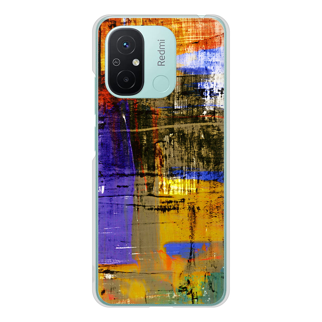 Xiaomi Redmi 12C 高画質仕上げ 背面印刷 ハードケース 【609 クラッシュアートBL】