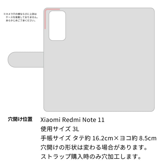 Redmi Note 11 ダイヤモンドパイソン（本革） 手帳型ケース