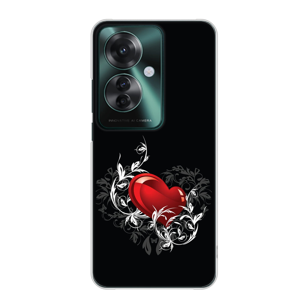 OPPO Reno11 A 高画質仕上げ 背面印刷 ハードケースきらめきハート