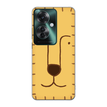 OPPO Reno11 A 高画質仕上げ 背面印刷 ハードケースドアップアニマル