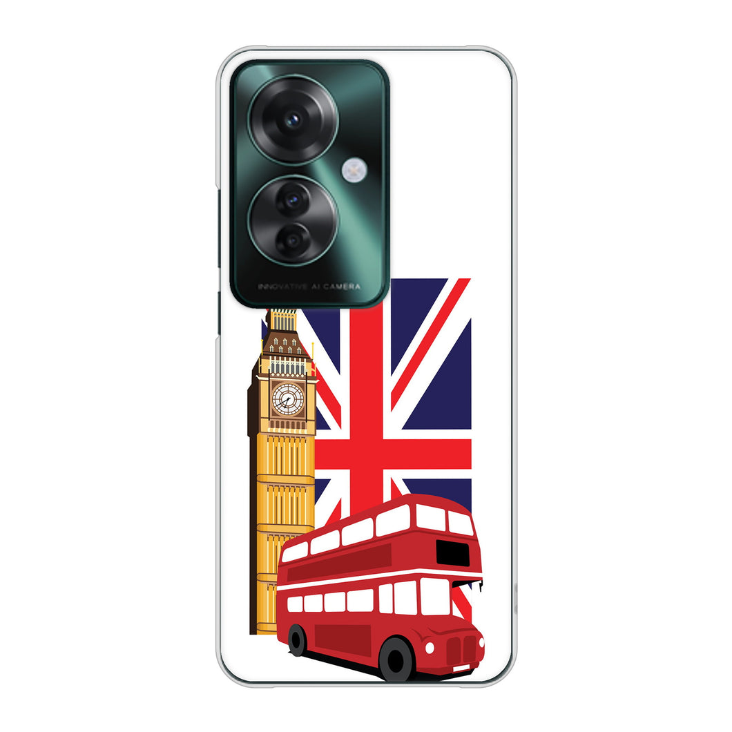 OPPO Reno11 A 高画質仕上げ 背面印刷 ハードケースイギリスの風景