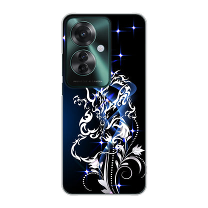 OPPO Reno11 A 高画質仕上げ 背面印刷 ハードケースドラゴン