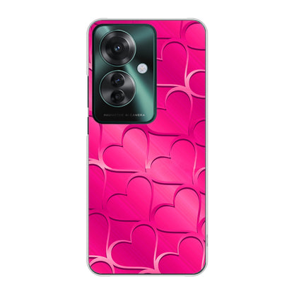 OPPO Reno11 A 高画質仕上げ 背面印刷 ハードケースかくれハート
