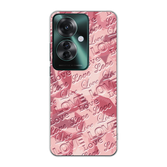 OPPO Reno11 A 高画質仕上げ 背面印刷 ハードケースフラワーヴェルニ
