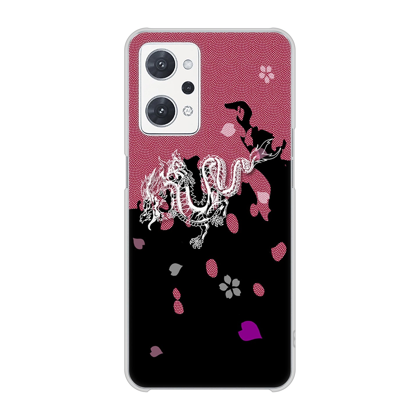 OPPO reno9 A 高画質仕上げ 背面印刷 ハードケース和竜