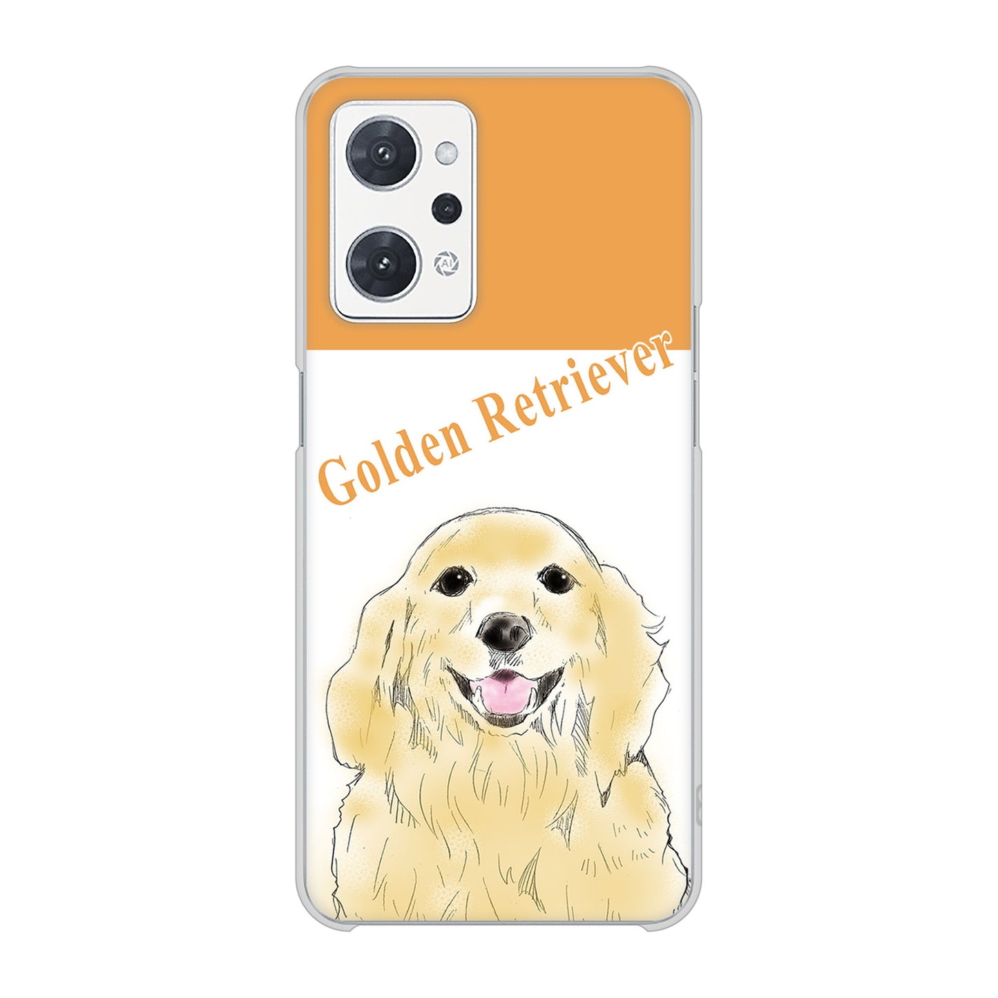 OPPO reno9 A 高画質仕上げ 背面印刷 ハードケースゴールデンレトリバー