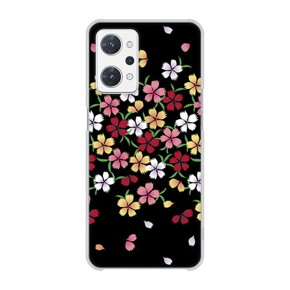 OPPO reno9 A 高画質仕上げ 背面印刷 ハードケース和花柄