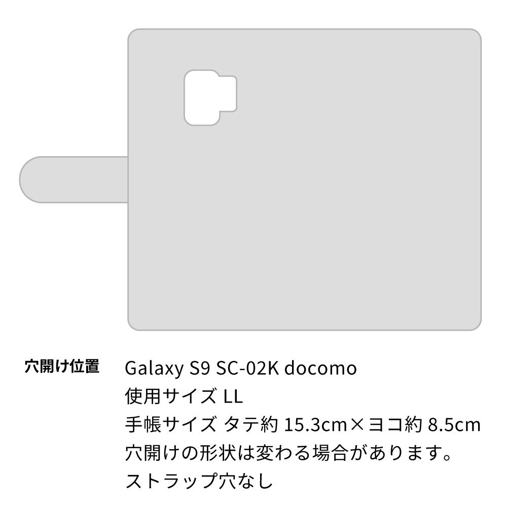 Galaxy S9 SC-02K docomo カーボン柄レザー 手帳型ケース 耐衝撃