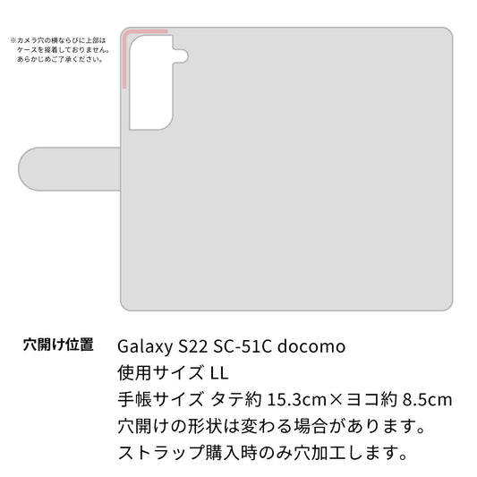Galaxy S22 SC-51C docomo ダイヤモンドパイソン（本革） 手帳型ケース