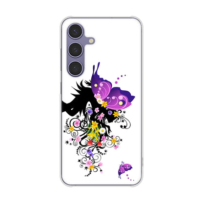 Galaxy S24 SC-51E docomo 高画質仕上げ 背面印刷 ハードケースバタフライ