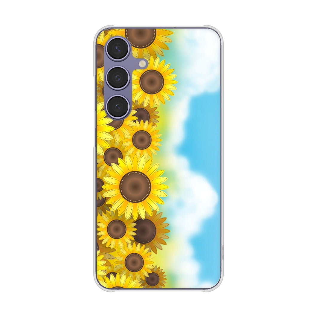Galaxy S24 SC-51E docomo 高画質仕上げ 背面印刷 ハードケース 【148 ひまわり畑】