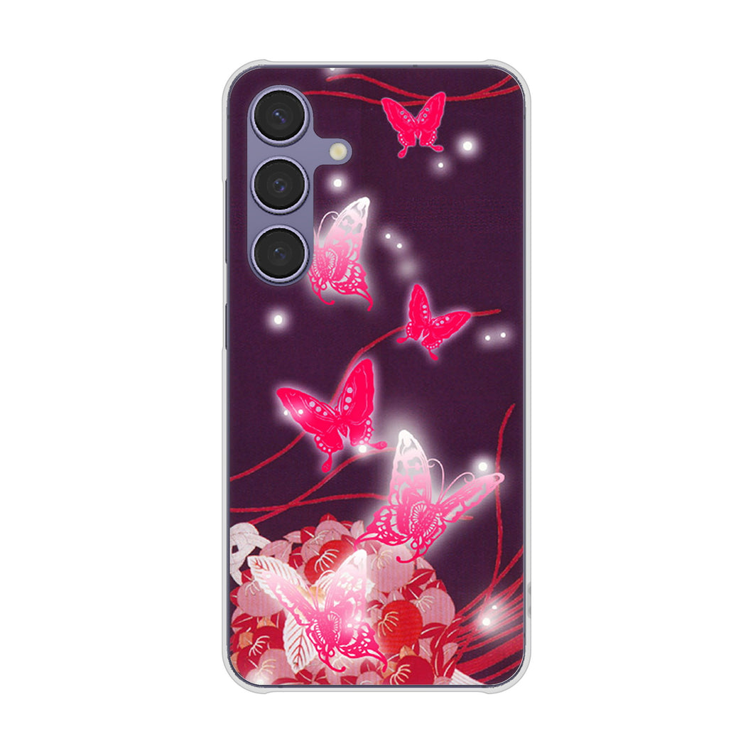 Galaxy S24 SC-51E docomo 高画質仕上げ 背面印刷 ハードケースバタフライ