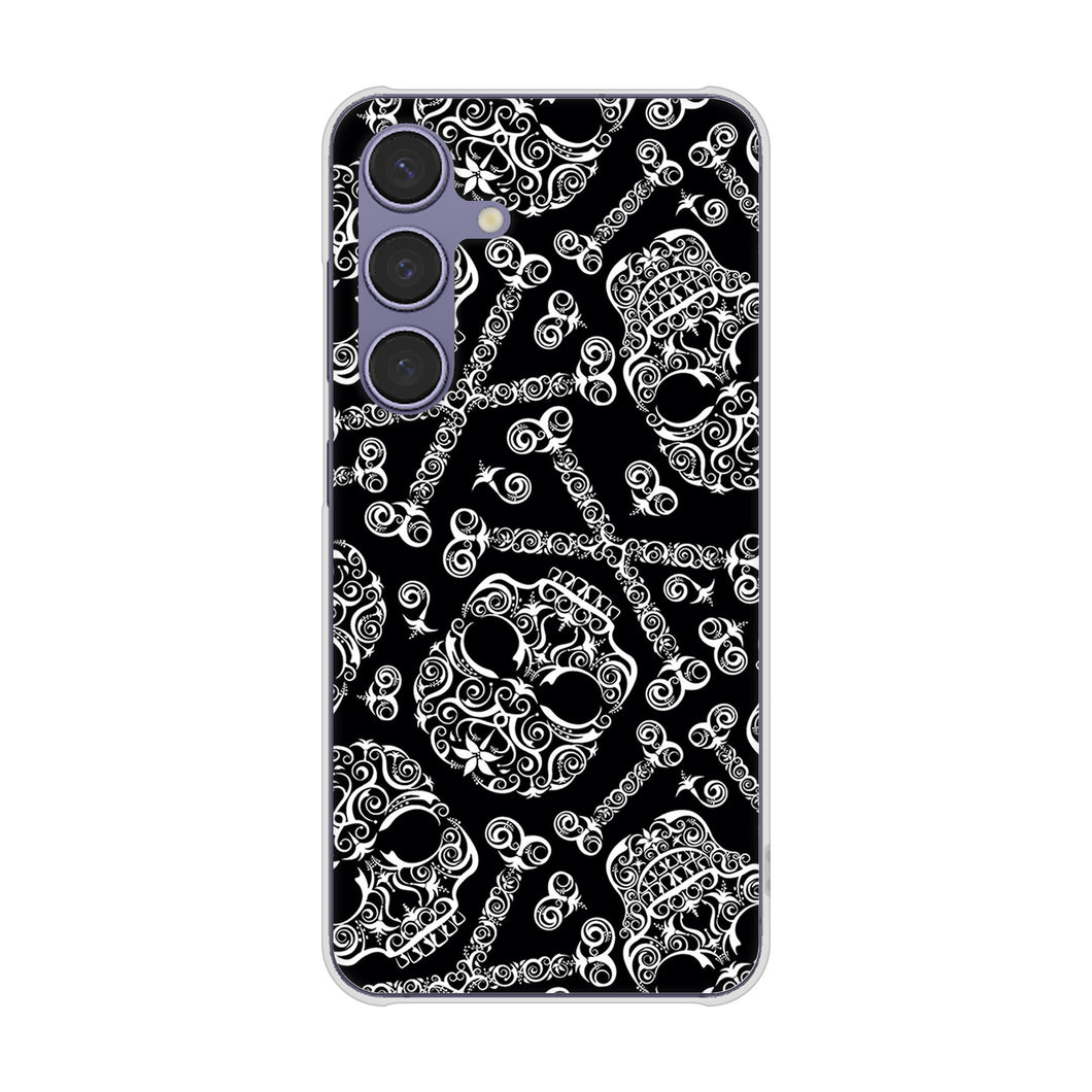 Galaxy S24 SC-51E docomo 高画質仕上げ 背面印刷 ハードケース 【363 ドクロの刺青】