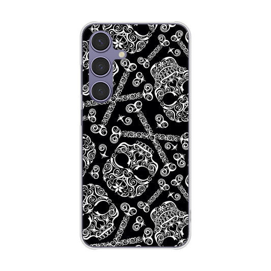 Galaxy S24 SC-51E docomo 高画質仕上げ 背面印刷 ハードケース 【363 ドクロの刺青】