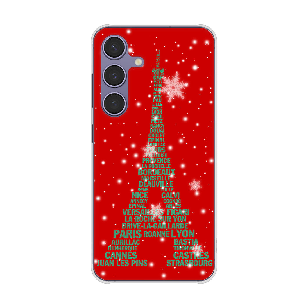 Galaxy S24 SC-51E docomo 高画質仕上げ 背面印刷 ハードケース 【527 エッフェル塔red-gr】