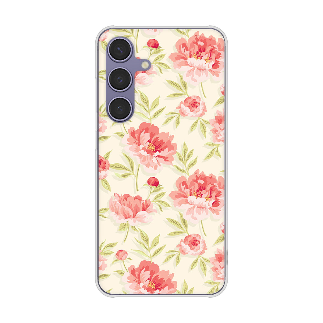 Galaxy S24 SC-51E docomo 高画質仕上げ 背面印刷 ハードケース北欧の小花
