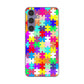 Galaxy S24 SC-51E docomo 高画質仕上げ 背面印刷 ハードケース 【727 カラフルパズル】