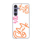 Galaxy S24 SC-51E docomo 高画質仕上げ 背面印刷 ハードケース 【1098 手まねきする3匹のネコ】
