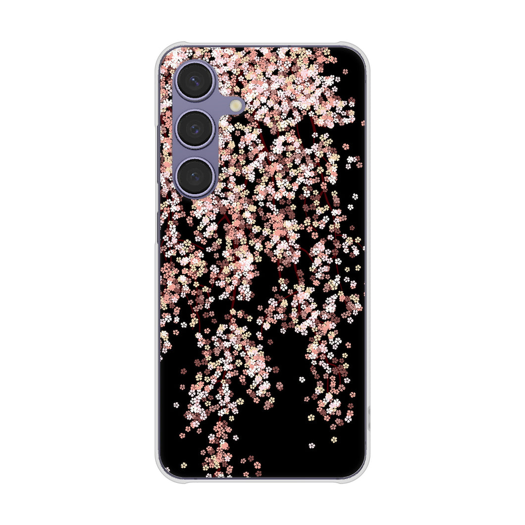 Galaxy S24 SC-51E docomo 高画質仕上げ 背面印刷 ハードケース 【1244 しだれ桜】