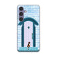 Galaxy S24 SC-51E docomo 高画質仕上げ 背面印刷 ハードケース猫とドア