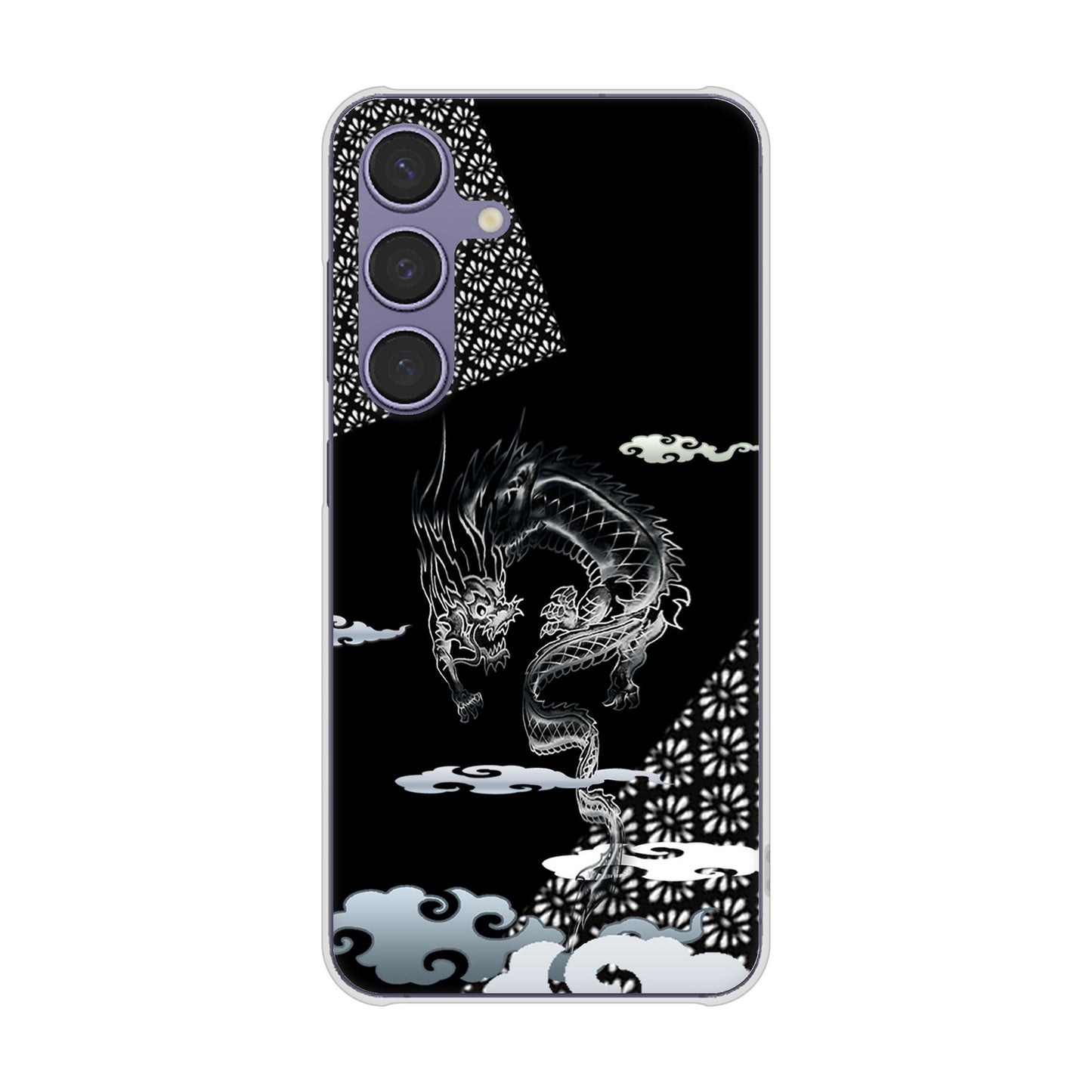 Galaxy S24 SC-51E docomo 高画質仕上げ 背面印刷 ハードケース雲竜