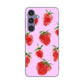 Galaxy S24 SC-51E docomo 高画質仕上げ 背面印刷 ハードケースイチゴ 水彩