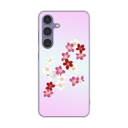 Galaxy S24 SC-51E docomo 高画質仕上げ 背面印刷 ハードケース和花柄