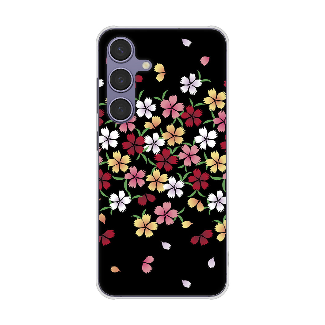 Galaxy S24 SC-51E docomo 高画質仕上げ 背面印刷 ハードケース和花柄