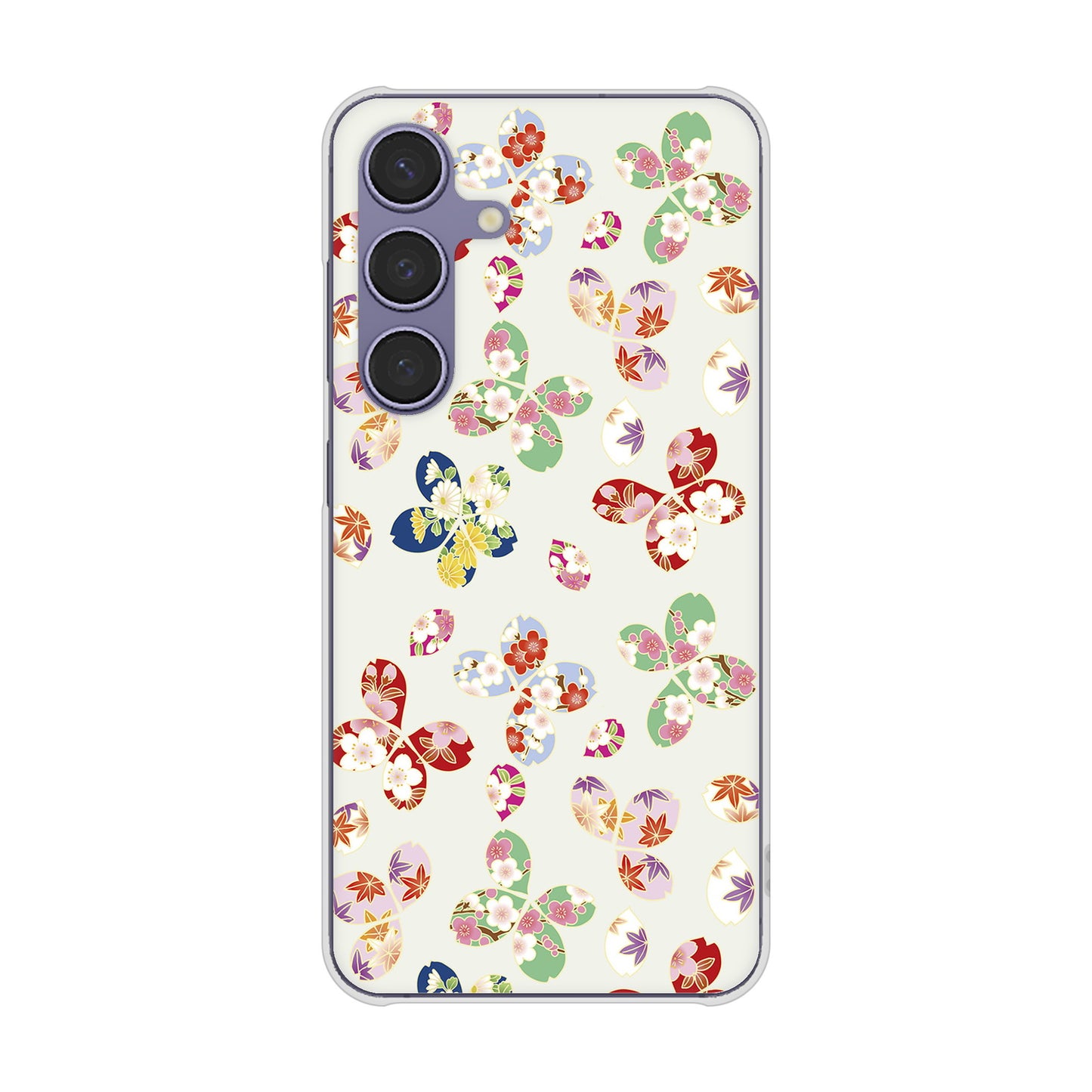 Galaxy S24 SC-51E docomo 高画質仕上げ 背面印刷 ハードケース和花柄