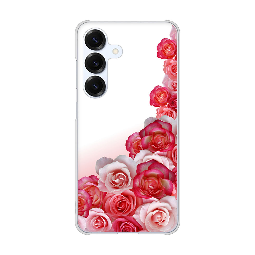 Galaxy S25 SC-51F docomo 高画質仕上げ 背面印刷 ハードケースロマンチックなバラ