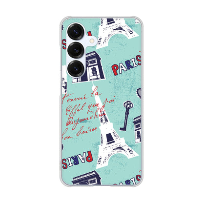 Galaxy S25 SC-51F docomo 高画質仕上げ 背面印刷 ハードケースビューティフルパリレッド