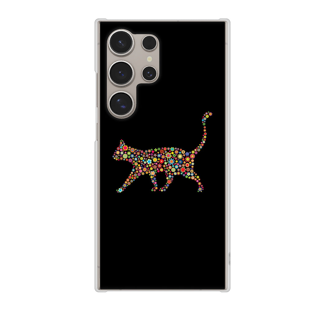 Galaxy S24 Ultra SC-52E docomo 高画質仕上げ 背面印刷 ハードケース 【406 カラフルキャット】