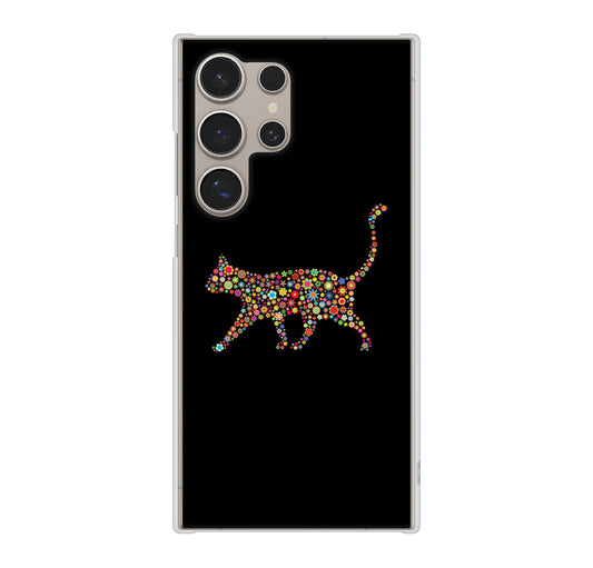 Galaxy S24 Ultra SC-52E docomo 高画質仕上げ 背面印刷 ハードケース 【406 カラフルキャット】