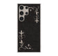 Galaxy S24 Ultra SC-52E docomo 高画質仕上げ 背面印刷 ハードケース 【EK825 レザー風グラスフレーム】