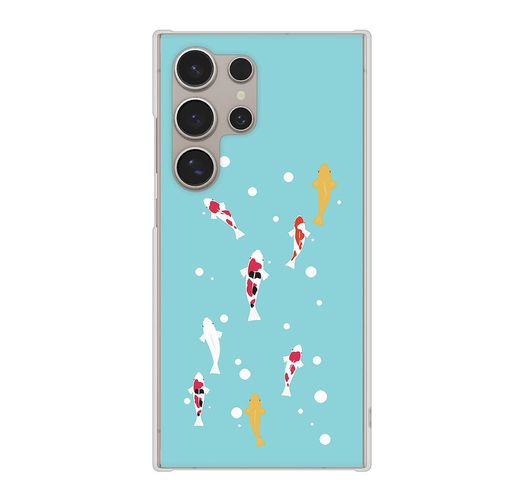Galaxy S24 Ultra SC-52E docomo 高画質仕上げ 背面印刷 ハードケース 【KG800 コイの遊泳】