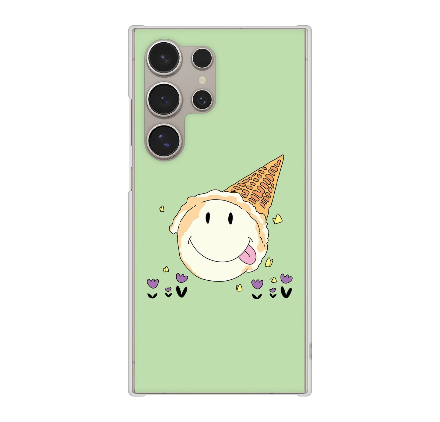 Galaxy S24 Ultra SC-52E docomo 高画質仕上げ 背面印刷 ハードケーススイーツイラスト