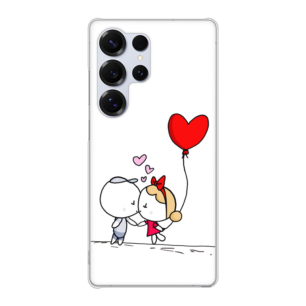 Galaxy S25 Ultra SC-52F docomo 高画質仕上げ 背面印刷 ハードケースカップル