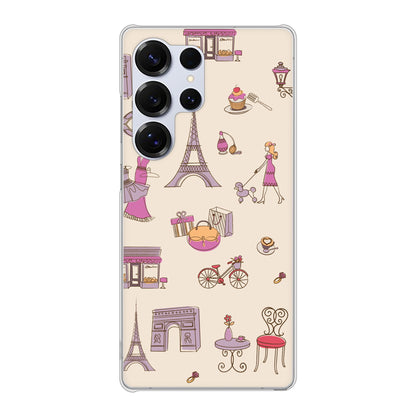Galaxy S25 Ultra SC-52F docomo 高画質仕上げ 背面印刷 ハードケースLOVE フランス