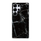 Galaxy S25 Ultra SC-52F docomo 高画質仕上げ 背面印刷 ハードケース大理石BK