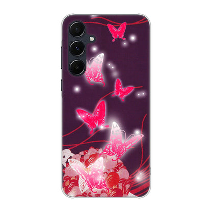 Galaxy A55 5G SC-53E docomo 高画質仕上げ 背面印刷 ハードケースバタフライ