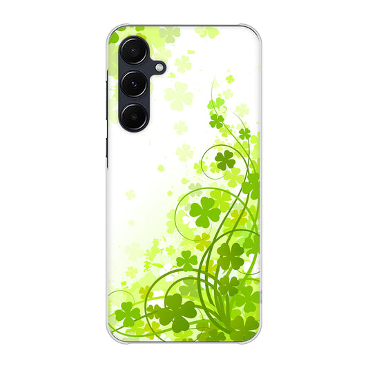 Galaxy A55 5G SC-53E docomo 高画質仕上げ 背面印刷 ハードケース 【565 四葉のクローバー】