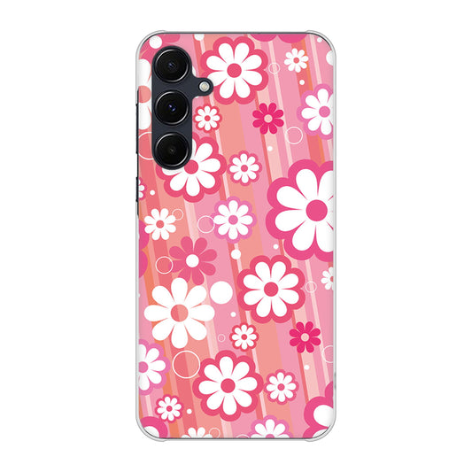 Galaxy A55 5G SC-53E docomo 高画質仕上げ 背面印刷 ハードケース 【751 マーガレット（ピンク系）】