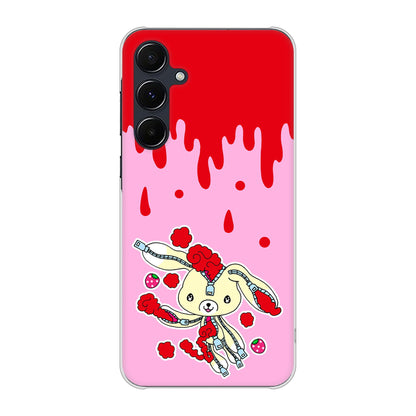 Galaxy A55 5G SC-53E docomo 高画質仕上げ 背面印刷 ハードケースむかいあぐる ジッパーうさぎのジッピョン