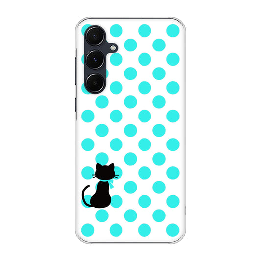 Galaxy A55 5G SC-53E docomo 高画質仕上げ 背面印刷 ハードケースネコとシンプルミルキー